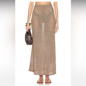 NWT - Tularosa Rhosa Metallic Skirt in Bronze